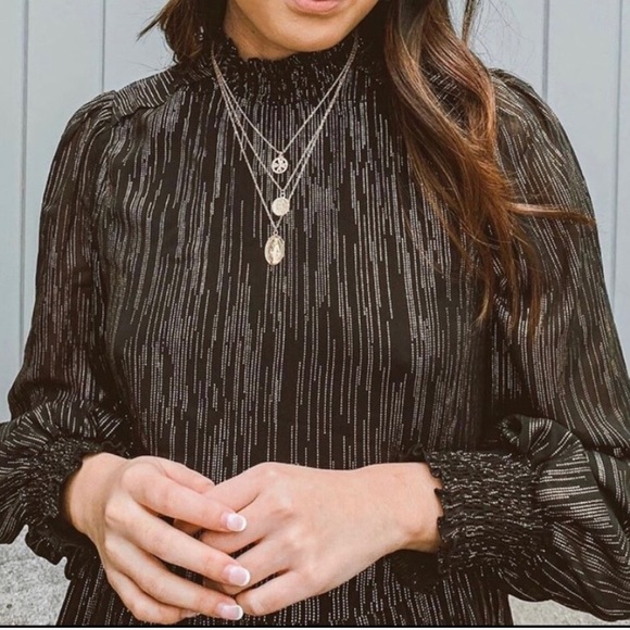 SHEIN Black / Gold Dress! - Picture 7 of 8